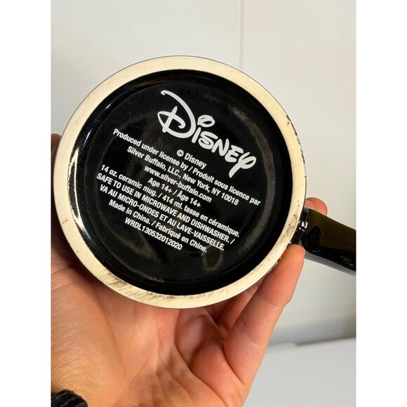 Disney Minnie Mouse Ceramic Mug All Over Print Black Red Coffee Tea Cup 4.5" - Picture 4 of 5